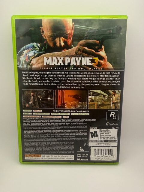 Xbox 360 - Max Payne 3 (photo 2)