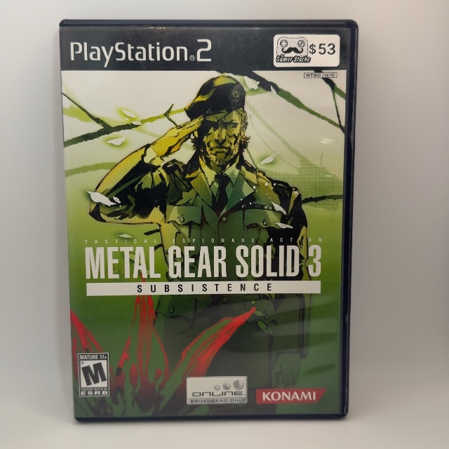 PS2 - Metal Gear Solid 3: Subsistence