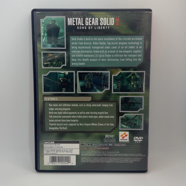 PS2 - Metal Gear Solid 2 Sons of Liberty (photo 2)