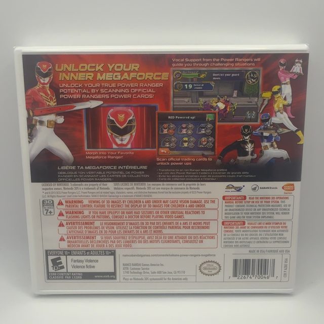 Nintendo 3DS - Power Rangers Megaforce (photo 2)