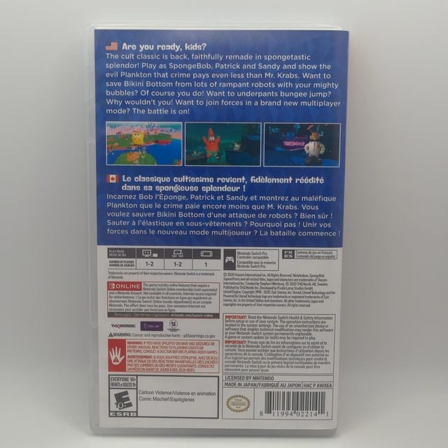 Nintendo Switch - SpongeBob SquarePants: Battle for Bikini Bottom - Rehydrated (photo 2)
