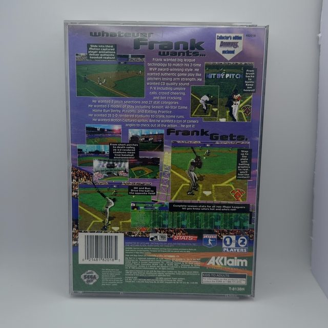 Sega Saturn - Frank Thomas Big Hurt Baseball (photo 2)