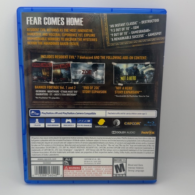PS4 - Resident Evil 7: Biohazard - Gold Edition (photo 2)