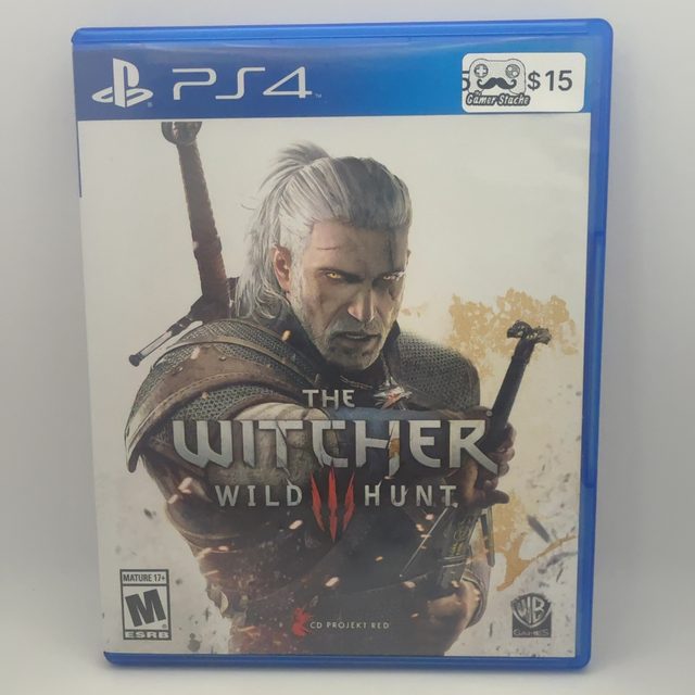 PS4 - Witcher 3 Wild Hunt (with Soundtrack and map)