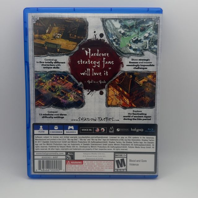 PS4 - Shadow Tactics: Blades of the Shogun (photo 2)